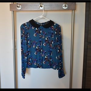 Zara Long sleeve collar top